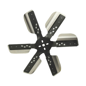 Derale 18" Flex Fan Heavy Duty Stainless Steel Standard Rotation Black Hub 17018