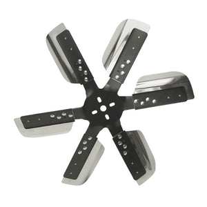 Derale 19" Flex Fan Heavy Duty Stainless Steel Standard Rotation Black Hub 17019