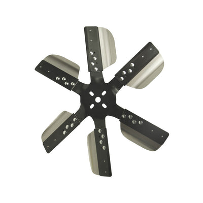 Derale 17" Flex Fan Heavy Duty Stainless Steel Reverse Rotation Black Hub 17617