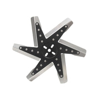 Derale 15" High Performance Flex Fan Stainless Steel Black Hub 19115