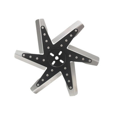 Derale 15" High Performance Flex Fan Stainless Steel Black Hub 19115