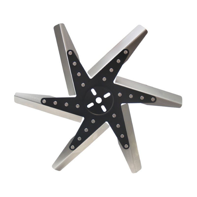 Derale 18" High Performance Flex Fan Stainless Steel Black Hub 19118