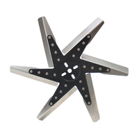 Derale 18" High Performance Flex Fan Stainless Steel Black Hub 19118