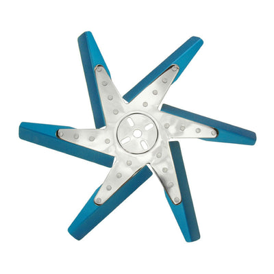 Derale 18" High Performance Aluminium Flex Fan Blue Blade With Chrome Hub 19518