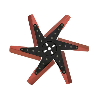 Derale 17" High Performance Aluminium Flex Fan Red Blade with Black Hub 19817