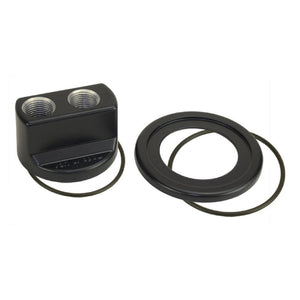 Derale Premium Engine Spin-On Adaptor With -10AN O-Ring Ports 13/16"-16 35705