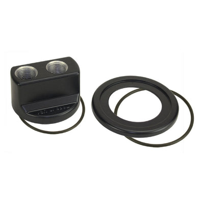 Derale Premium Engine Spin-On Adaptor With -10AN O-Ring Ports 13/16"-16 35705