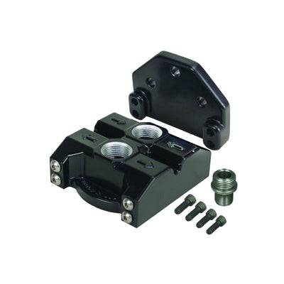 Derale Premium -10an Port-Up Single Filter Mount 3/4"-16 Filter Threads 35708