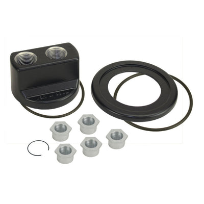 Derale Premium Universal Engine Spin-On Adaptor With -10AN O-Ring Ports 35747