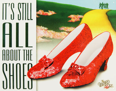 It'S Still All About The Shoes - Large Metal Tin Sign 31.7cm x 40.6cm