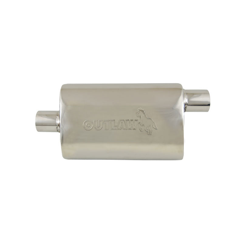 Polished T-304 Stainless Steel Muffler Centre/Offset 2-1/2"