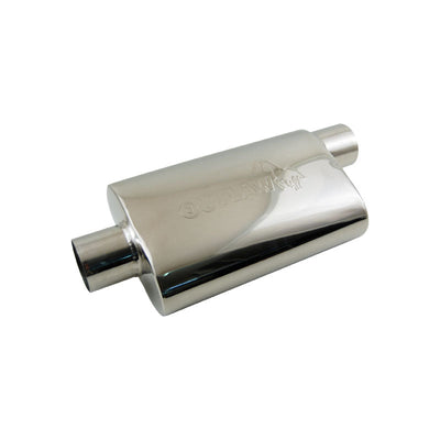 Polished T-304 Stainless Steel Muffler Centre/Offset 3"