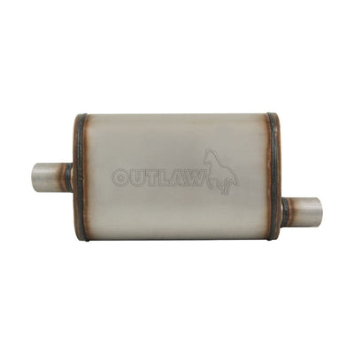 Outlaw T-409 Stainless Steel Muffler Centre/Offset 2" Performance