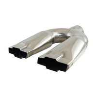 Chevy Bowtie Dual Outlet Stainless Steel Exhaust Extension 3”