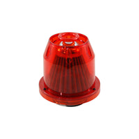 Simota Aerotek Translucent Red Heat Shield Air Filter 77mm Stainless Element