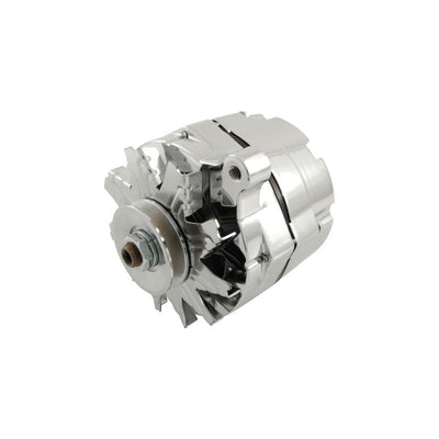 Chrome Ford 1G Style 100AMP Alternator With Internal Regulator
