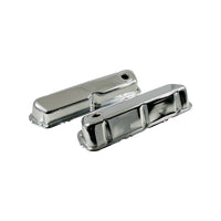 No Logo Ford Windsor 289 302 351W Chrome Steel Valve Covers Pair