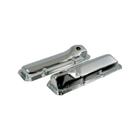 No Logo Ford Cleveland 302 351 Chrome Steel Valve Rocker Covers Pair