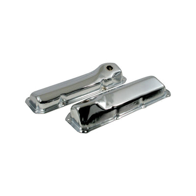 No Logo Ford Cleveland 302 351 Chrome Steel Valve Rocker Covers Pair