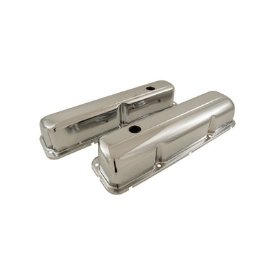 FORD FE BIG BLOCK 352 390 406 427 428 CHROME STEEL VALVE COVERS PAIR