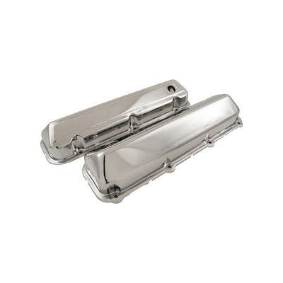Ford Big Block V8 429 460 Chrome Steel Valve Covers Pair Hot Rod Rat Rod