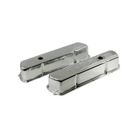 253 Logo Holden V8 Chrome Steel Valve Rocker Covers Tall Design Pair