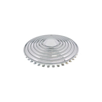 15 Inch Chrome Starburst Ripple Hubcaps Wheel Covers Set of 4