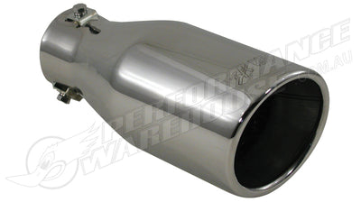 Exhaust Tip Slant Cut T-304 St Steel 4" Round 9" Long Adjustable to 2½"