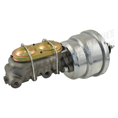 Universal 1" Bore GM Style Master Cylinder & 7" Chrome Dual Brake Booster