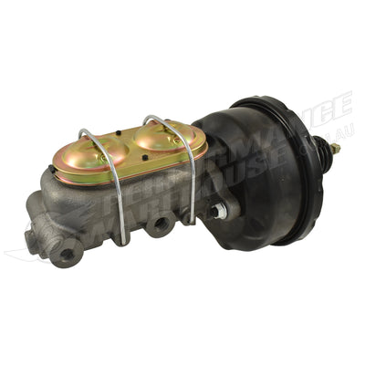 Universal 1" Bore GM Style Master Cylinder & 7" Black Single Brake Booster