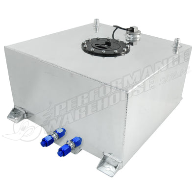 40 Litre / 10 Gallon Fuel Cell Polished Aluminium with Sender