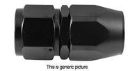 AN8 Straight Reusable Hose End Black