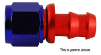 AN10 Straight Push-On Hose End Blue/Red