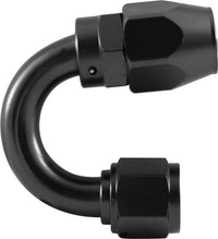 AN6 180 Degree Reusable Hose End Black
