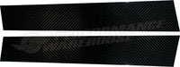 Carbon Fibre Pillar Panels (Pair) Peugeot 206 2 Door 1999