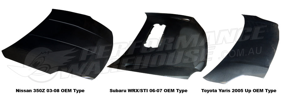 Carbon Fibre Hood Honda Civic 2006+ 4 Door OEM Type