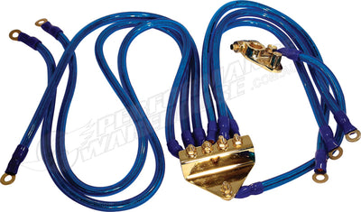 Auto Ground Wire Kit 9.8mm 7 Wires Gold Plated Top Quality