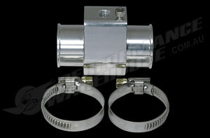 Aluminium Radiator Hose Temp Sensor Adaptor T-Joint 30mm Inlet/Outlet