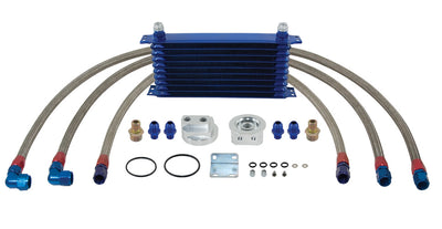 Oil Cooler With Complete Kit 10 Row W/ Provision For Oil Pressure & Oil Temperature Sensors