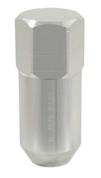 WHEEL LUG NUTS ALUMINIUM L48mm 1.25 SILVER