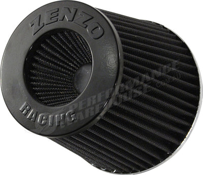 Zenzo Racing 3 Inch 77mm Performance Pod Air Filter Black Top Black Filter