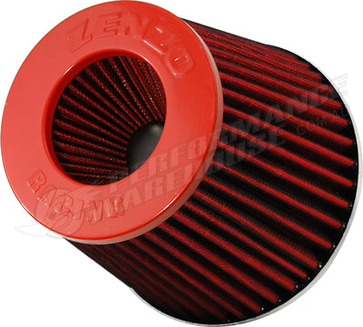 Zenzo Racing 3 Inch 77mm Performance Pod Air Filter Red Top Red Filter